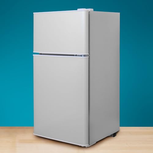 【60L 小さくても、本格派。】 ONE STEP 冷蔵庫 2ドア 冷凍庫付き 一人暮らし コンパクト 小型 スリム 静音 省エネ 右開き 【シルバー】